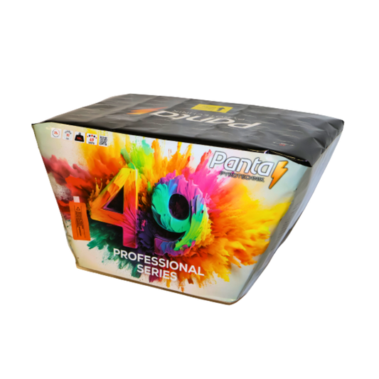 Silver Crackling Palm „Fan“ 49 focuri 30 mm