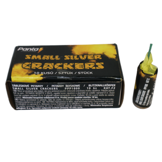 Small Silver Crackers 10 buc